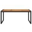 Garden Table with U-shaped Legs 180x90x75 cm Solid Wood Acacia