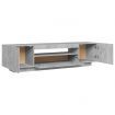 TV Cabinet with LED Lights Concrete Grey 160x35x40 cm