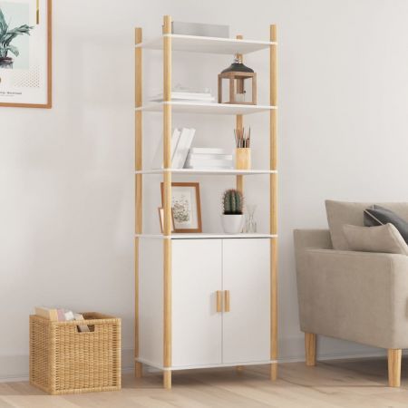 Highboard White 60x40x173 cm Engineered Wood