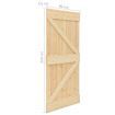 Door 90x210 cm Solid Pine Wood