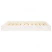 Dog Bed White 91.5x64x9 cm Solid Wood Pine