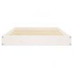 Dog Bed White 91.5x64x9 cm Solid Wood Pine