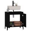 Sink Cabinet Black 58x33x60 cm Engineered Wood