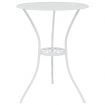 3 Piece Bistro Set Cast Aluminium White