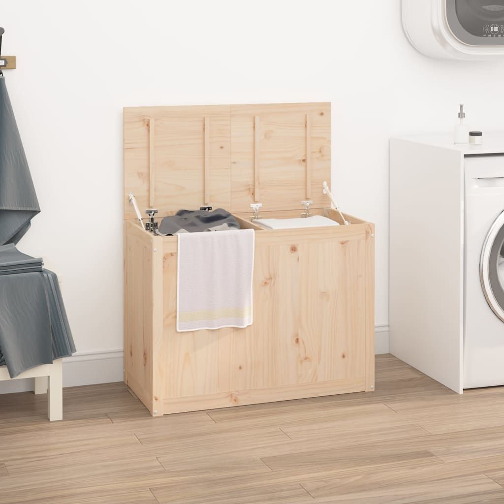 Laundry Box 88.5x44x66 cm Solid Wood Pine