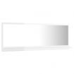 Bathroom Mirror High Gloss White 100x10.5x37 cm Engineered Wood