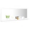 Bathroom Mirror High Gloss White 100x10.5x37 cm Engineered Wood