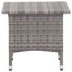 Tea Table Grey 50x50x47 cm Poly Rattan