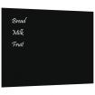 Wall-mounted Magnetic Board Black 80x60 cm Tempered Glass