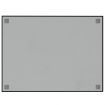 Wall-mounted Magnetic Board Black 80x60 cm Tempered Glass