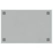 Wall-mounted Magnetic Board White 60x40 cm Tempered Glass