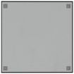 Wall-mounted Magnetic Board Black 60x60 cm Tempered Glass