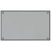 Wall-mounted Magnetic Board Black 100x60 cm Tempered Glass