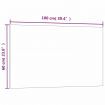 Wall-mounted Magnetic Board White 100x60 cm Tempered Glass