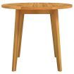 Garden Table Ø85x75 cm Solid Wood Acacia