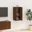 Wall Mounted TV Cabinet Brown Oak 40x34.5x80 cm