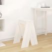 Stools 2 pcs White 40x40x60 cm Solid Wood Pine