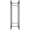 Firewood Rack Matt Black 80x28x86 cm Steel
