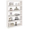 Book Cabinet/Room Divider White 100x30x167.5 cm Solid Pinewood