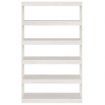 Book Cabinet/Room Divider White 100x30x167.5 cm Solid Pinewood