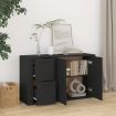 Sideboard Black 100x33x59.5 cm Engineered Wood