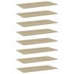 Bookshelf Boards 8 pcs Sonoma Oak 80x40x1.5 cm Engineered Wood