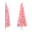 Slim Artificial Half Christmas Tree with Stand Pink 150 cm