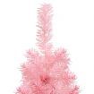 Slim Artificial Half Christmas Tree with Stand Pink 150 cm