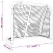 Hockey Goal Red and White 137x66x112 cm Polyester