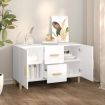 Sideboard White 100x36x60 cm Engineered Wood