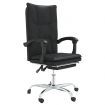 Reclining Office Chair Black Faux Leather