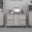 Sink Cabinet Grey Sonoma 80x33x60 cm Engineered Wood