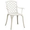 3 Piece Bistro Set Cast Aluminium White