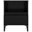 Bedside Cabinets 2 pcs Black 40x35x50 cm