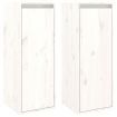 Wall Cabinets 2 pcs White 30x30x80 cm Solid Wood Pine