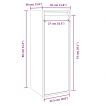 Wall Cabinets 2 pcs White 30x30x80 cm Solid Wood Pine