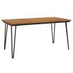 Garden Table with Hairpin Legs 160x80x75 cm Solid Wood Acacia