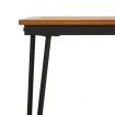 Garden Table with Hairpin Legs 160x80x75 cm Solid Wood Acacia