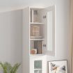 Hanging Wall Cabinet White 34.5x34x90 cm