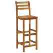 Bar Stools 4 pcs Solid Acacia Wood