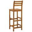 Bar Stools 4 pcs Solid Acacia Wood