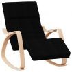 Rocking Chair Black Fabric