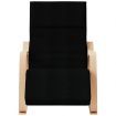 Rocking Chair Black Fabric