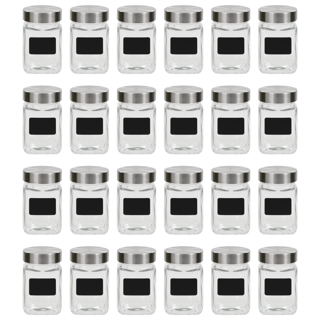 Storage Jars with Sticker 24 pcs 300 ml