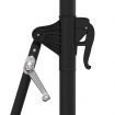 Wall-mounted Parasol with LEDs and Metal Pole 300 cm Sand