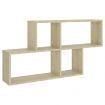 Wall Shelf Sonoma Oak 100x18x53 cm Engineered Wood