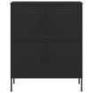 Storage Cabinet Black 80x35x101.5 cm Steel