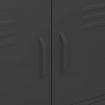 Storage Cabinet Black 80x35x101.5 cm Steel