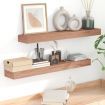 Wall Shelves 2 pcs 90x15x6 cm Solid Wood Teak