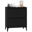 Sideboard Black 60x35x70 cm Engineered Wood